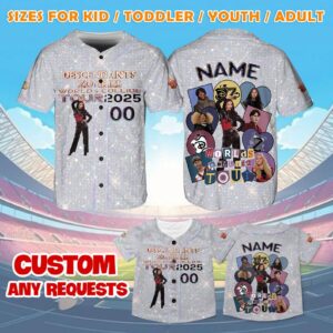 Descendants Kylie Cantrall Jersey Shirt, Descendants Zombies Worlds Collide Tour Baseball Jersey