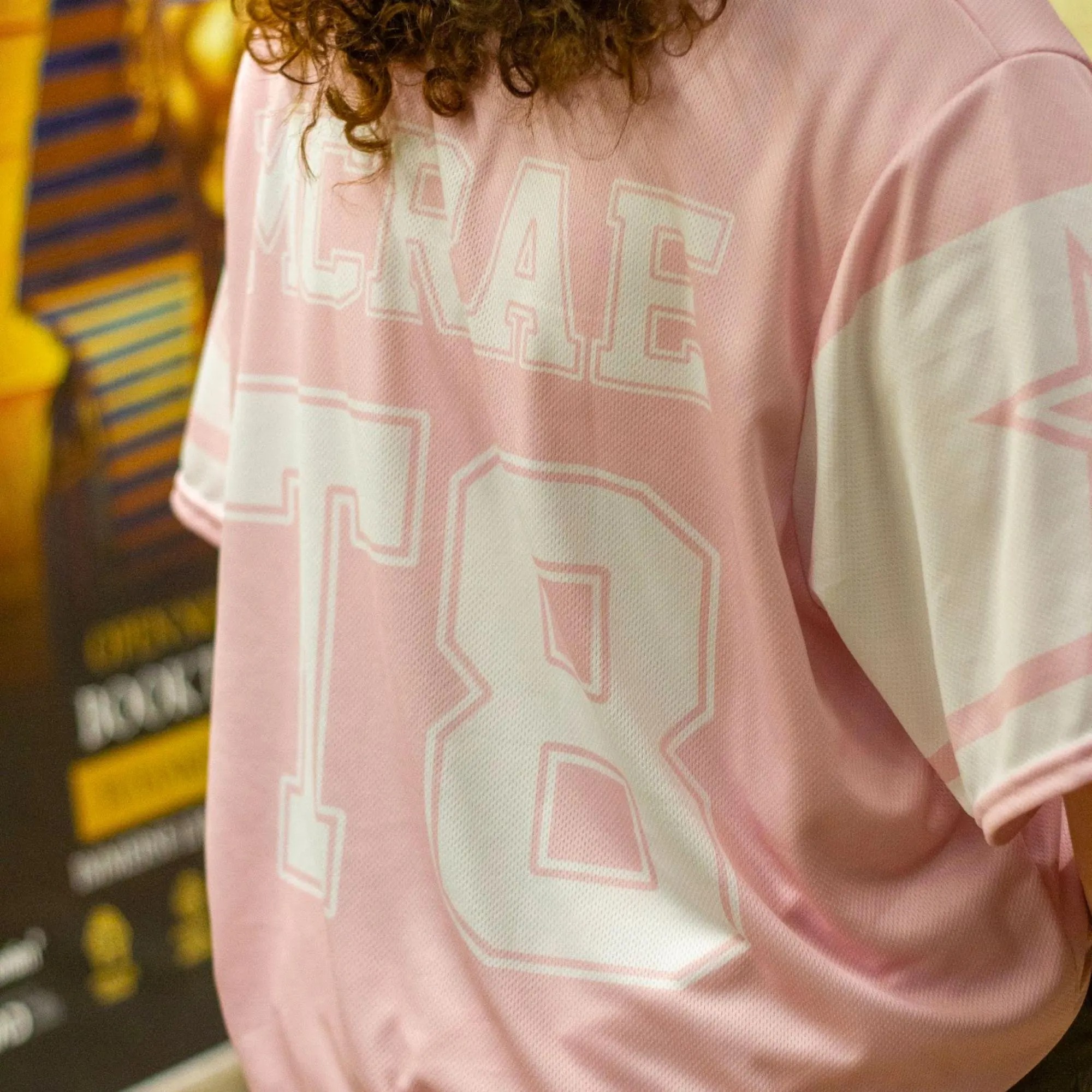 Tate Mcrae Pink Football Jersey - T8 Concert Outfit - Image 5