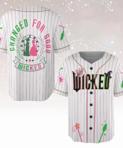 Wicked Witch Baseball Jersey, Changed For Good Shirt, Elphaba and Glinda Jersey, Shiz University Gift, Wicked Musical Movie Fan Gift