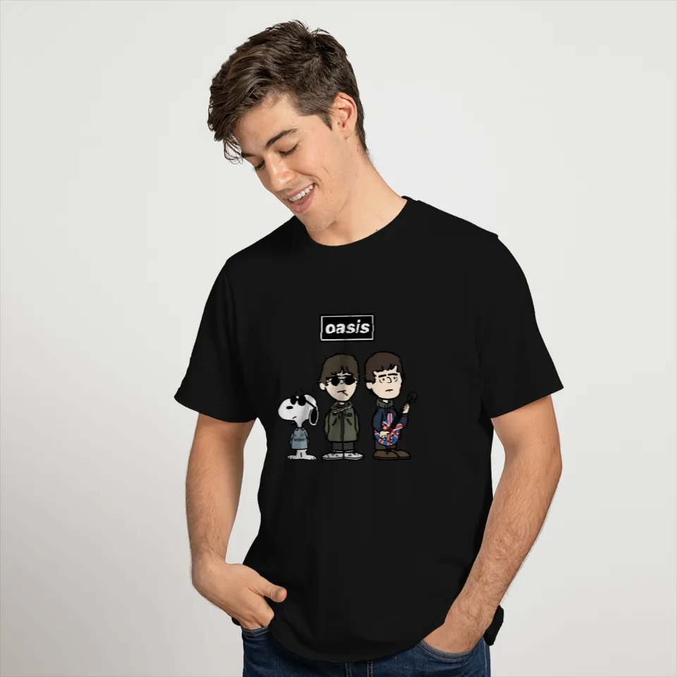 2025 OASIS Band Snoopy T-shirt Heavyweight T-shirt - Image 3