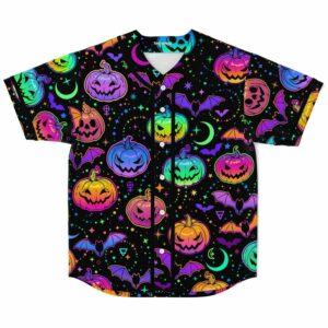 Colorful Halloween Baseball Jersey
