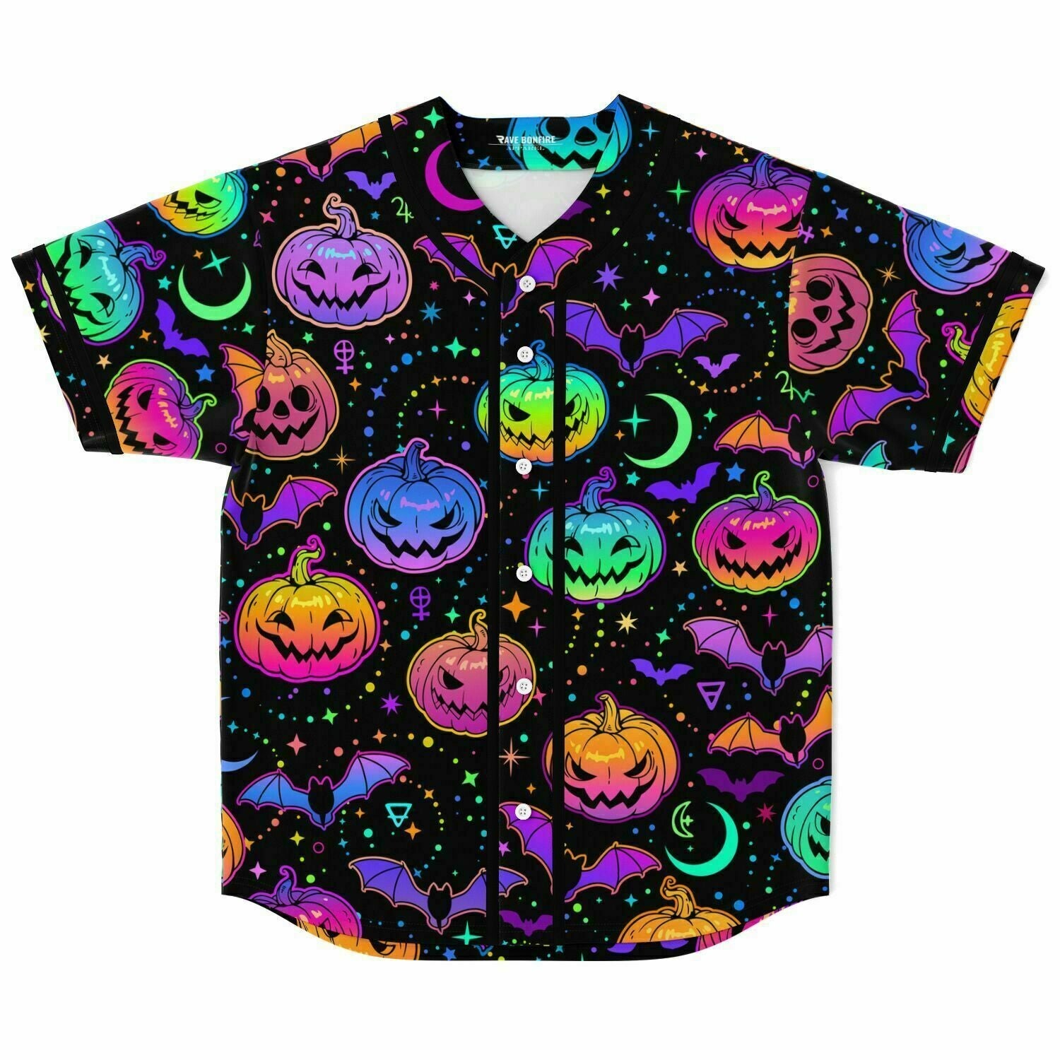 Colorful Halloween Baseball Jersey
