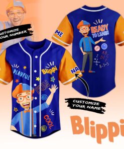 Blippi Ready To Learn Fun Cool Baseball Jersey For Fans