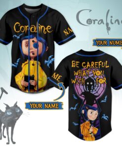 Coraline Baseball Jersey For Fans, Be Careful What You Wish Baseball Jersey