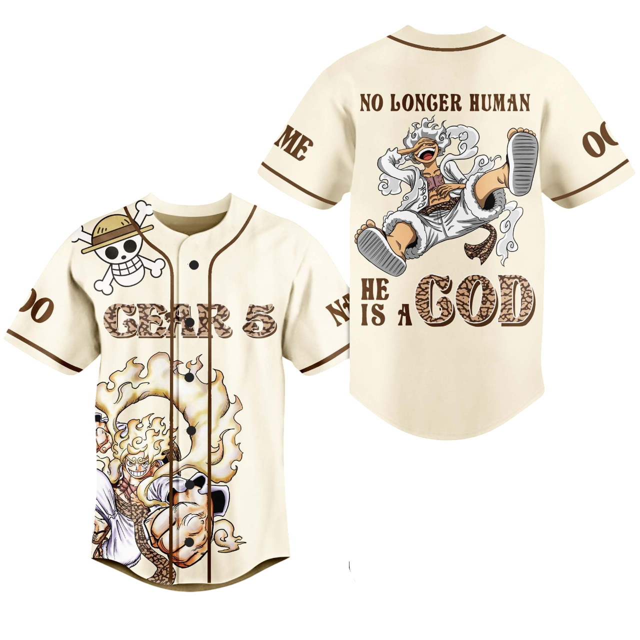 One Piece Gear 5 Baseball Jersey For Fans