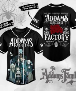 The Addams Family Tombstones Factory Baseball Jersey For Fans