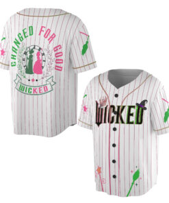 Alternative view of Wicked Witch Baseball Jersey, Changed For Good Shirt, Elphaba and Glinda Jersey, Shiz University Gift, Wicked Musical Movie Fan Gift
