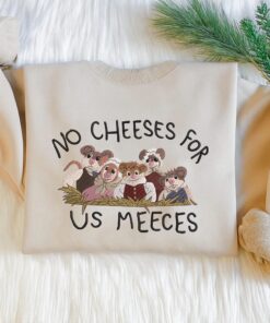 No Cheeses For Us Meeces Embroidered Sweatshirt, Christmas Muppets Jumper, Magic Kingdom 2025 Xmas Sweater