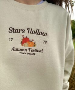 Alternative view of Embroidered Stars Hollow Autumn Festival Sweatshirt