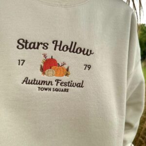 Alternative view of Embroidered Stars Hollow Autumn Festival Sweatshirt