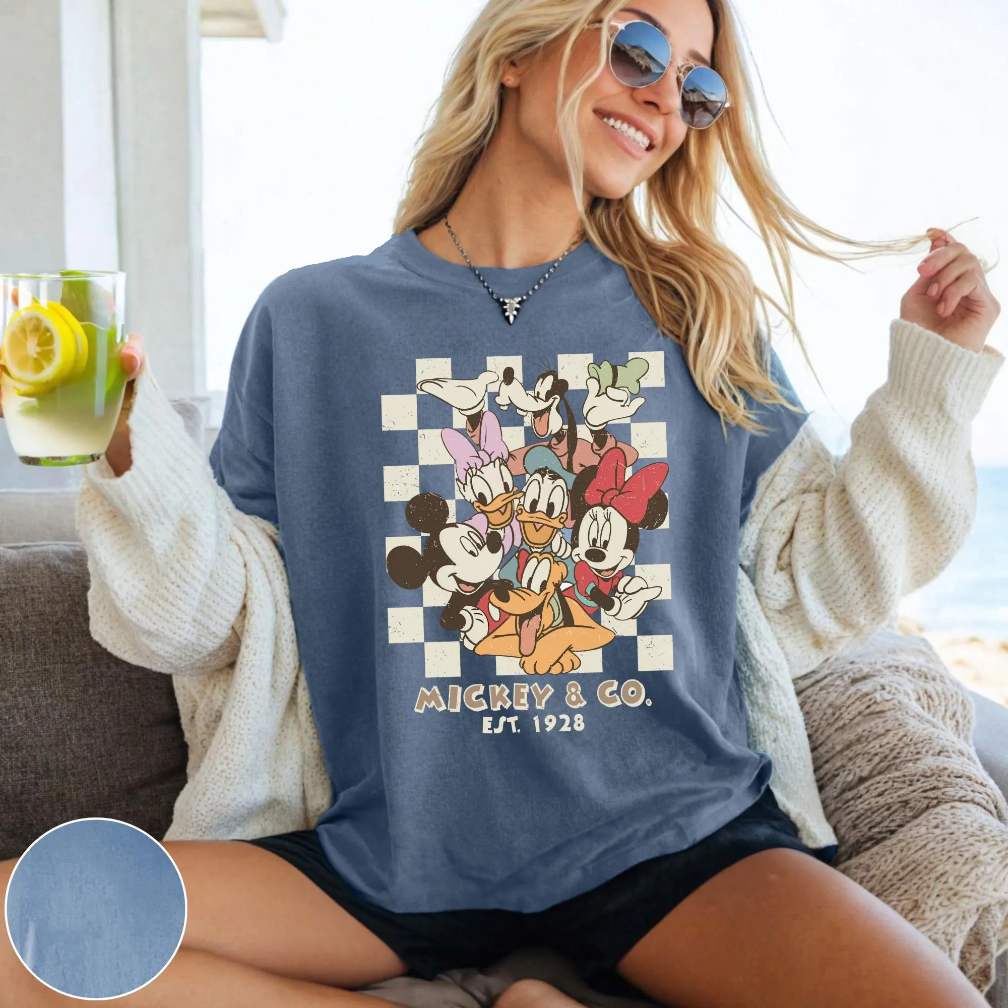 Retro Mickey & Co 1928 Comfort Colors Shirt, Disneyland Tee, Disneyworld Shirt, Mickey And Friends Family Shirt - Image 4