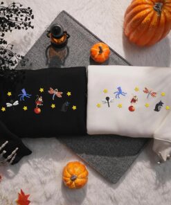 Alternative view of Halloween Movie Cartoon Shirt, Halloween 3D Doll Shirt, Scary Doll Embroidred Shirt, Halloween Embroidered Shirt