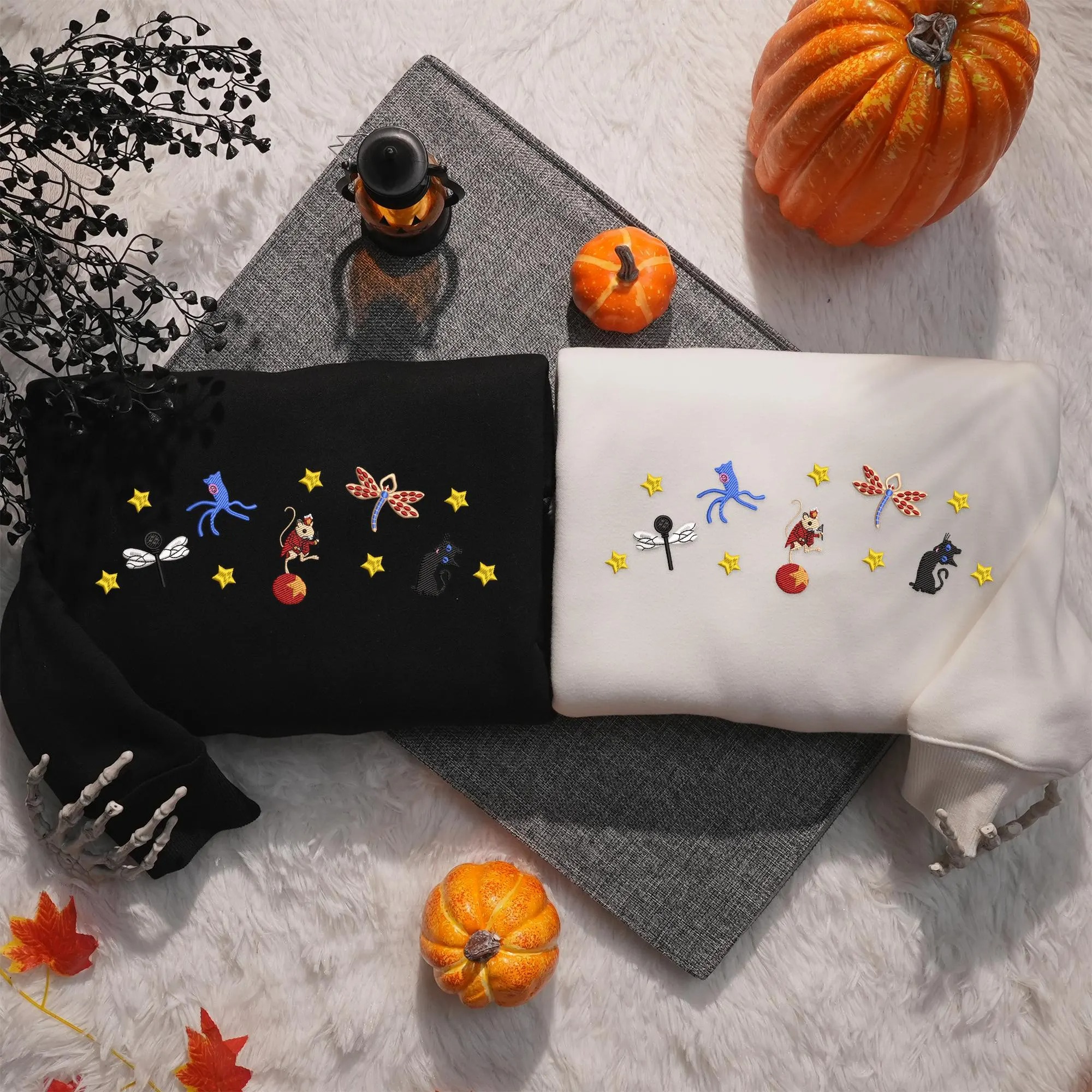 Halloween Movie Cartoon Shirt, Halloween 3D Doll Shirt, Scary Doll Embroidred Shirt, Halloween Embroidered Shirt - Image 2