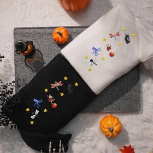 Halloween Movie Cartoon Shirt, Halloween 3D Doll Shirt, Scary Doll Embroidred Shirt, Halloween Embroidered Shirt
