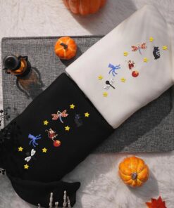 Halloween Movie Cartoon Shirt, Halloween 3D Doll Shirt, Scary Doll Embroidred Shirt, Halloween Embroidered Shirt