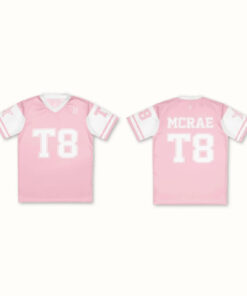 Tate Mcrae Pink Football Jersey - T8 Concert Outfit
