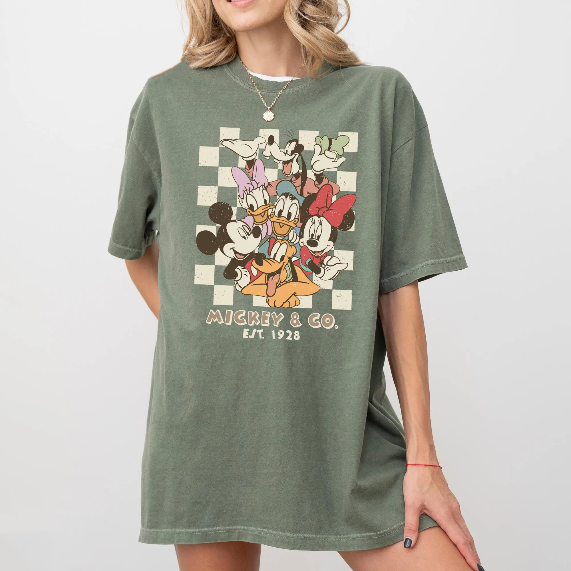 Retro Mickey & Co 1928 Comfort Colors Shirt, Disneyland Tee, Disneyworld Shirt, Mickey And Friends Family Shirt - Image 5