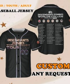 Alternative view of Descendants Zombies Summer Tour Jersey, Worlds Collide Tour Jersey, Descendants Zombies Shirt, Descendants Zombies Worlds Collide Tour