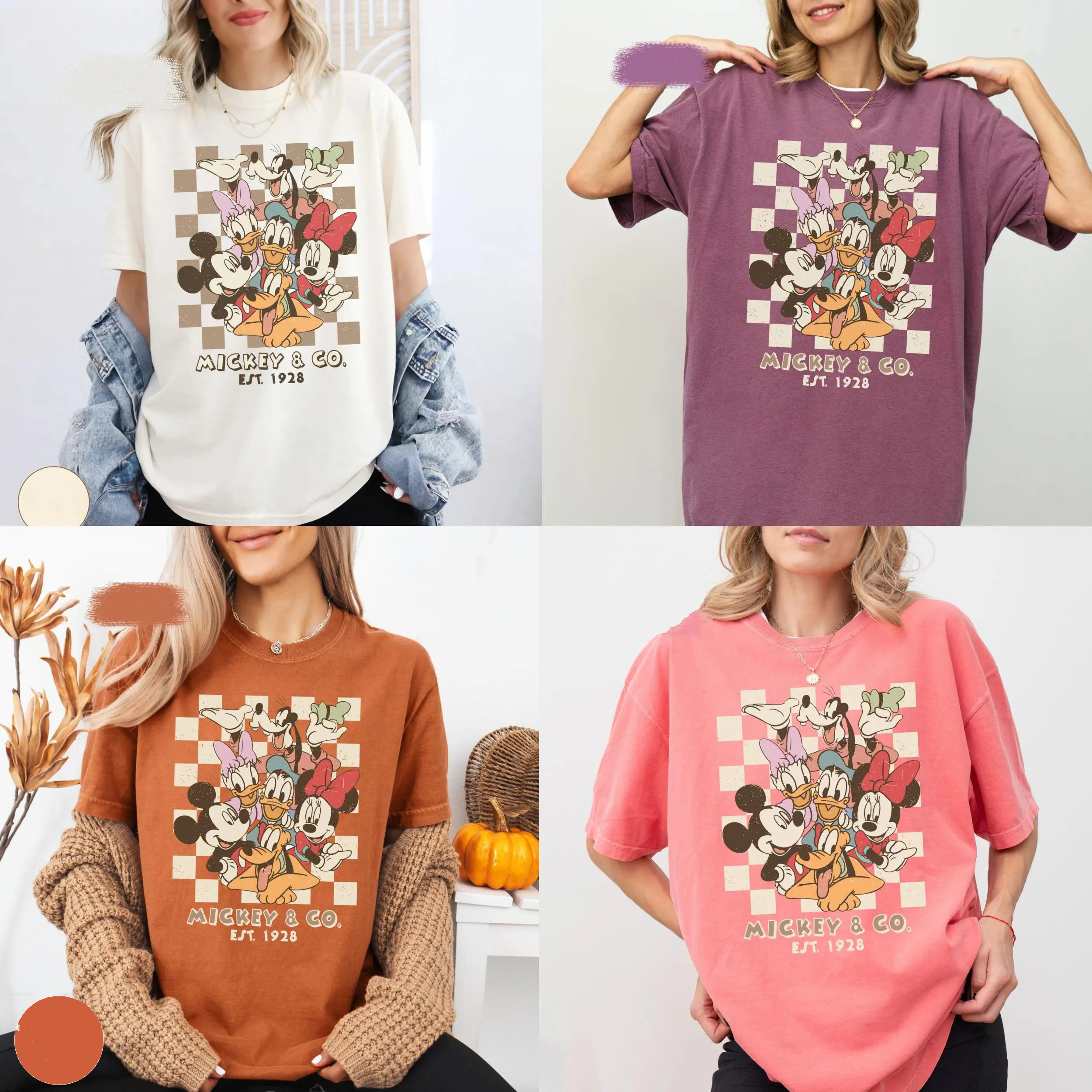 Retro Mickey & Co 1928 Comfort Colors Shirt, Disneyland Tee, Disneyworld Shirt, Mickey And Friends Family Shirt - Image 6