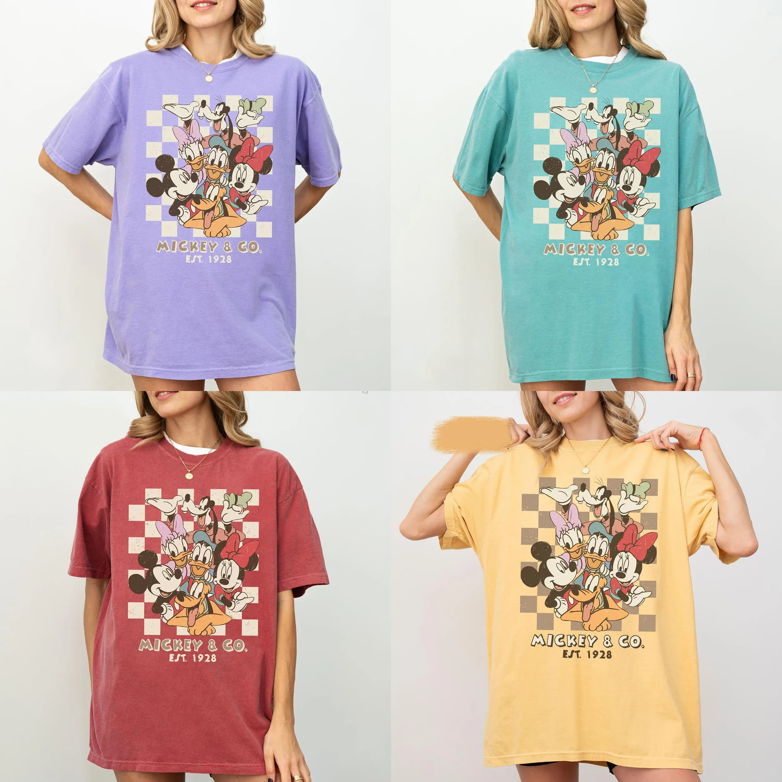 Retro Mickey & Co 1928 Comfort Colors Shirt, Disneyland Tee, Disneyworld Shirt, Mickey And Friends Family Shirt - Image 7