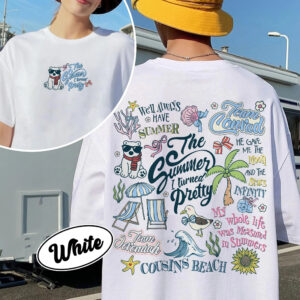 Summer I Turned Pretty 2 Sided Shirt, Team Conrad Team Jeremiah, Cousins Beach Tee, Summer Vibes, Bookish Merch