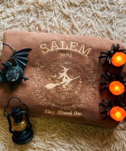 Alternative view of Salem They Missed One Embroidered Sweatshirt, Salem Witch Crewneck, Halloween Outfit Apparel