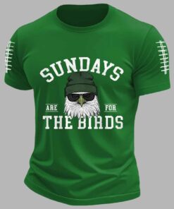 Men’s Sundays Are For The Birds Football 3D Shirt, Custom Color Shirt