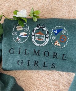 Alternative view of Girlmore Girls Embroidered Sweatshirt, Fall Girls Coquette Crewneck, Cozy Vibes Crewneck, Fall Shirt