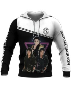 Alternative view of Personalized Michael Jackson All Over Print Hoodie