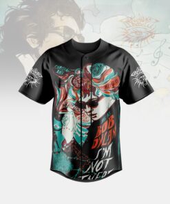 Alternative view of Bob Dylan Custom Personalized Baseball Jersey For Fans