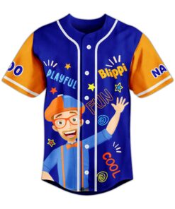 Alternative view of Blippi Ready To Learn Fun Cool Baseball Jersey For Fans