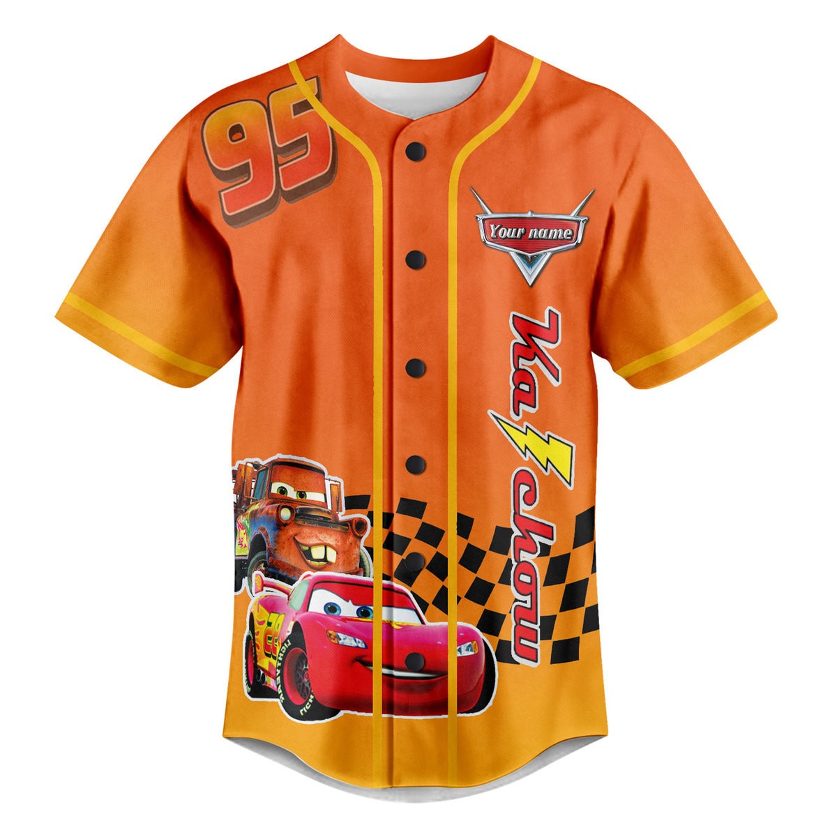 Cars 4 Baseball Jersey For Fans - Image 2