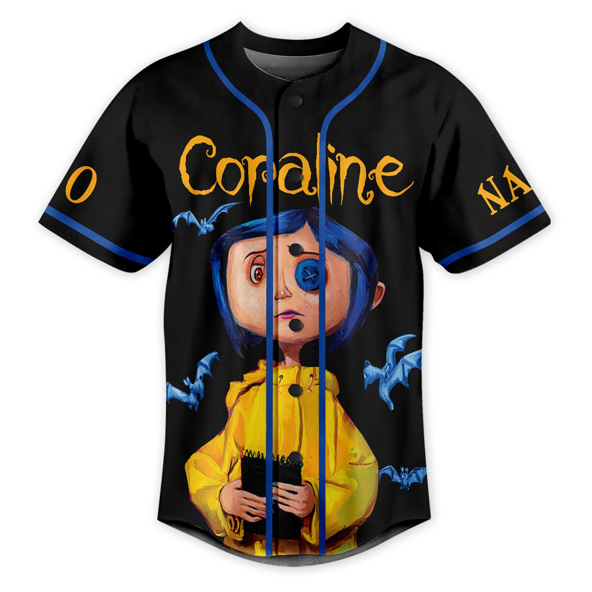 Coraline Baseball Jersey For Fans, Be Careful What You Wish Baseball Jersey - Image 2