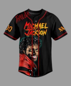 Alternative view of Michael Jackson Baseball Jersey For Fans