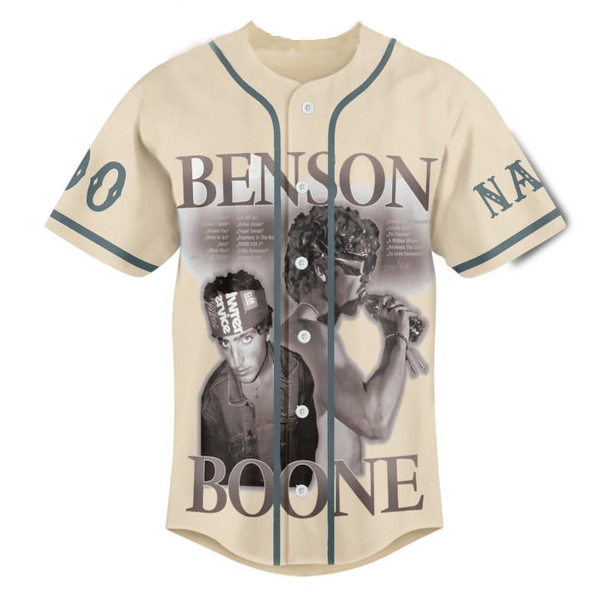 Benson Boone Fireworks And Rollerblades World Tour Personalized Baseball Jersey - Image 2