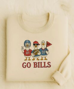 Embroidered Buffalo Silly Goose Mafia Sweatshirt, Go Bills Embroidered Sweatshirt, Game Day Sweater