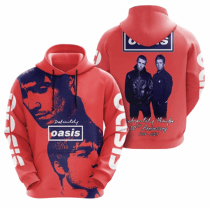 Oasis 30th Anniversary With Definitely Maybe 1994-2024 3D Hoodie