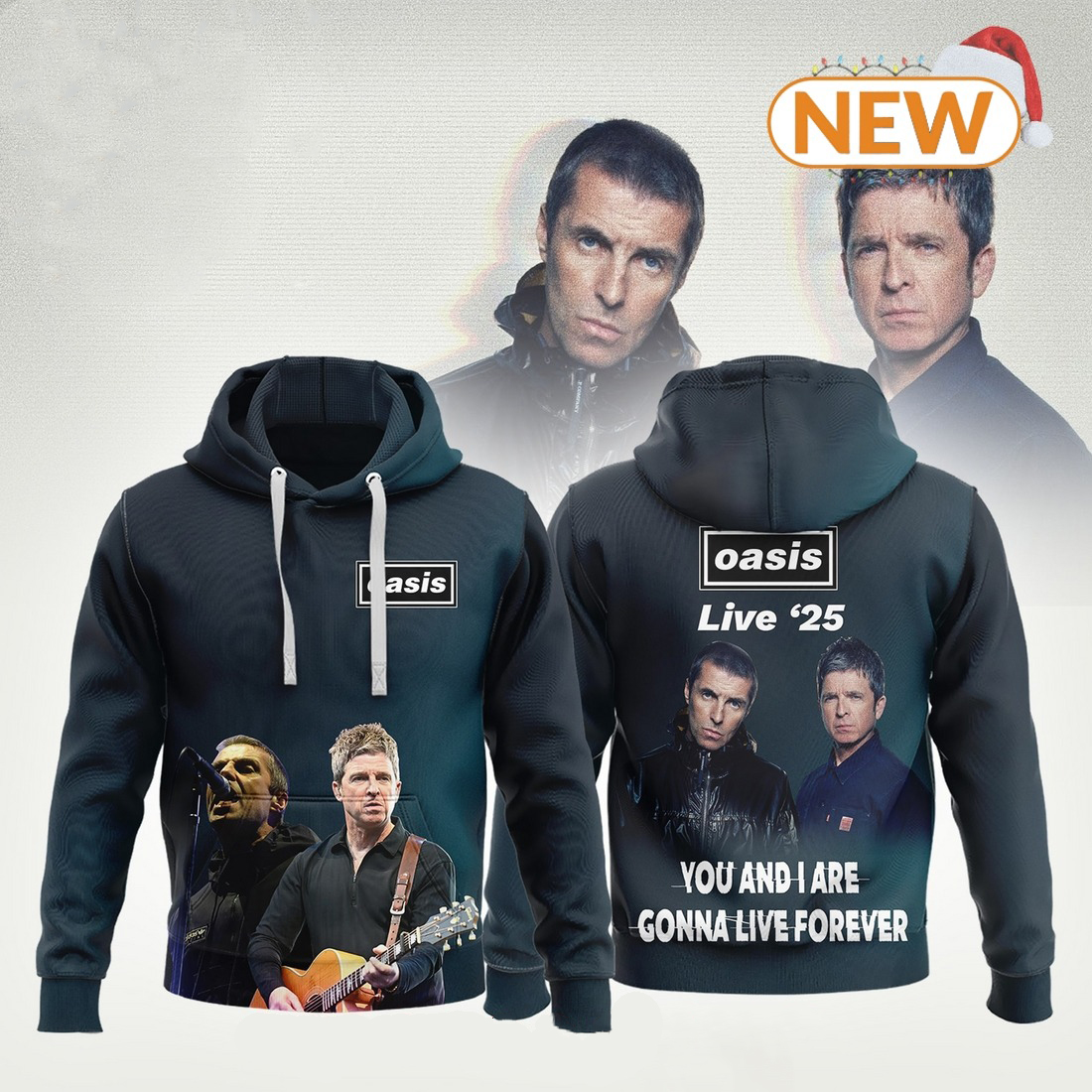 Oasis Live ’25 World Tour Preview 3D Hoodie