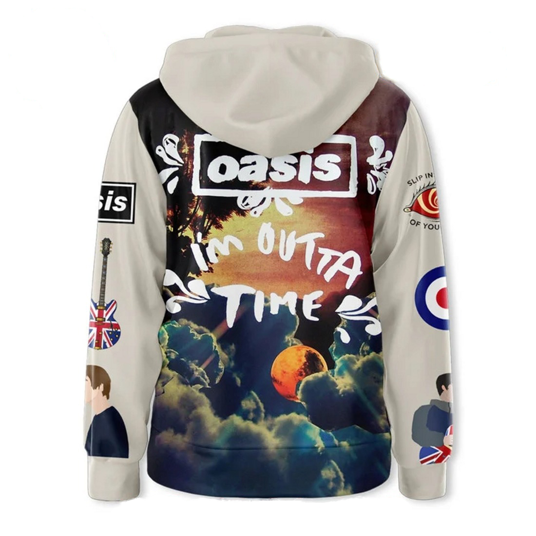 Oasis Rock Band Premium 3D Hoodie - Image 3