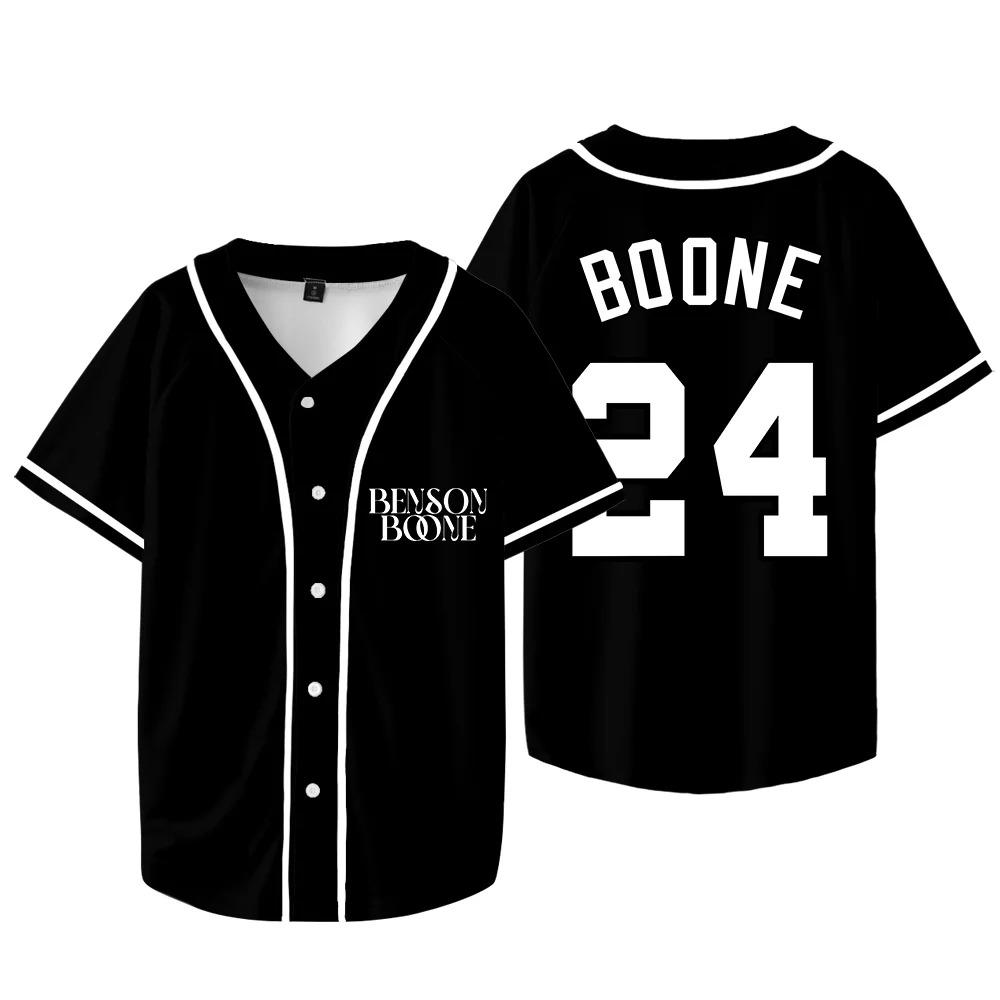 Custom Color Benson Boone Tour Merch Jersey Fireworks and Rollerblades Baseball Jacket Tee Women Men Fashion Casual T-shirts - Image 5