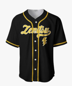 Alternative view of Zenitsu Baseball Jersey, Demon Slayer Jersey