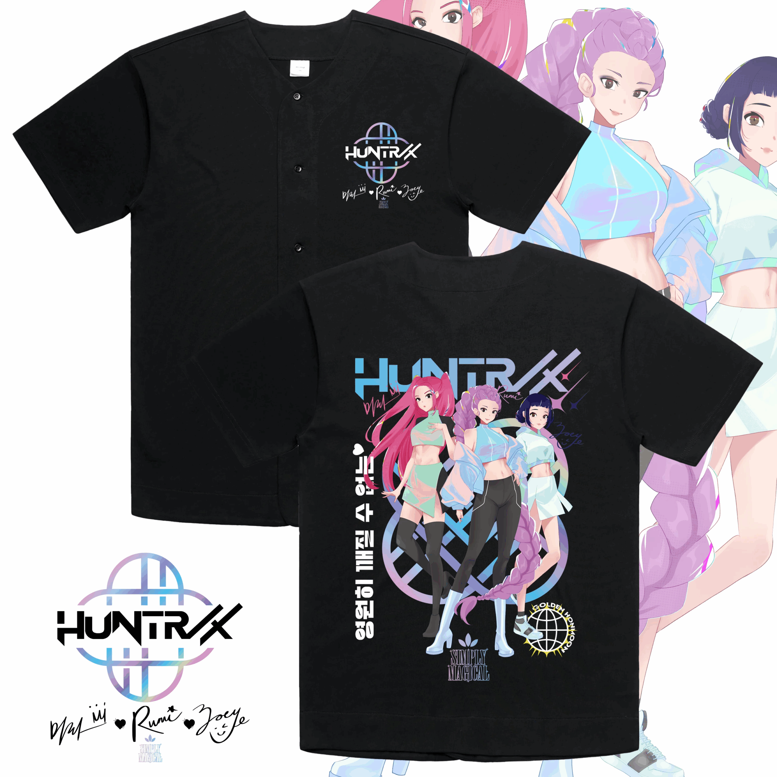 HUNTR/X Jersey, Movie Baseball Jersey, K-pop Movie Jersey