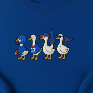 Embroidered Buffalo Silly Goose Mafia Sweatshirt, Go Bills Embroidered Sweatshirt