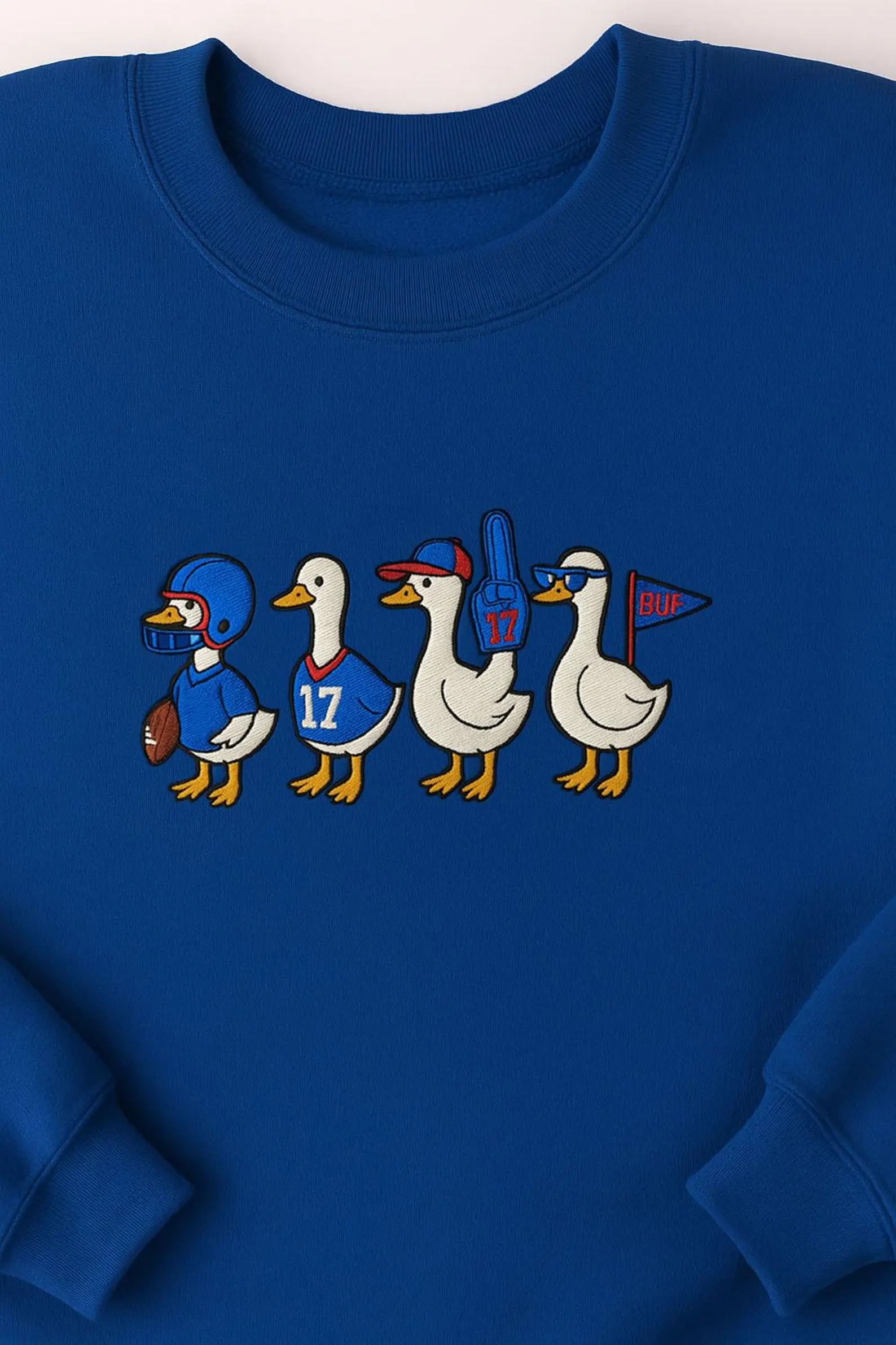 Embroidered Buffalo Silly Goose Mafia Sweatshirt, Go Bills Embroidered Sweatshirt