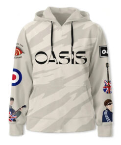 Alternative view of Oasis Rock Band Premium 3D Hoodie