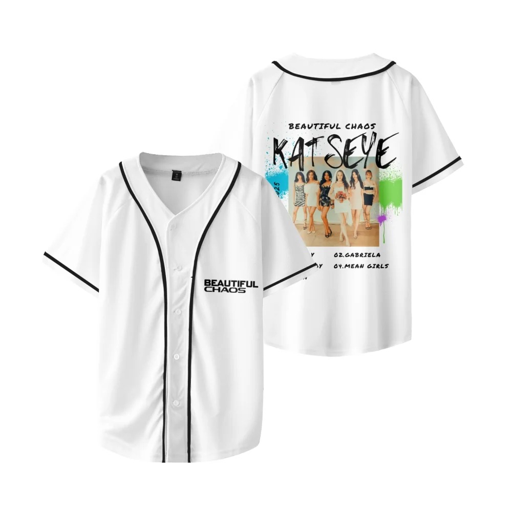 Custom Color Katseye Album Beautiful Chaos Baseball Jersey