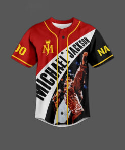 Alternative view of Michael Jackson Billie Jean Is Not My Lover Personalized Baseball Jersey