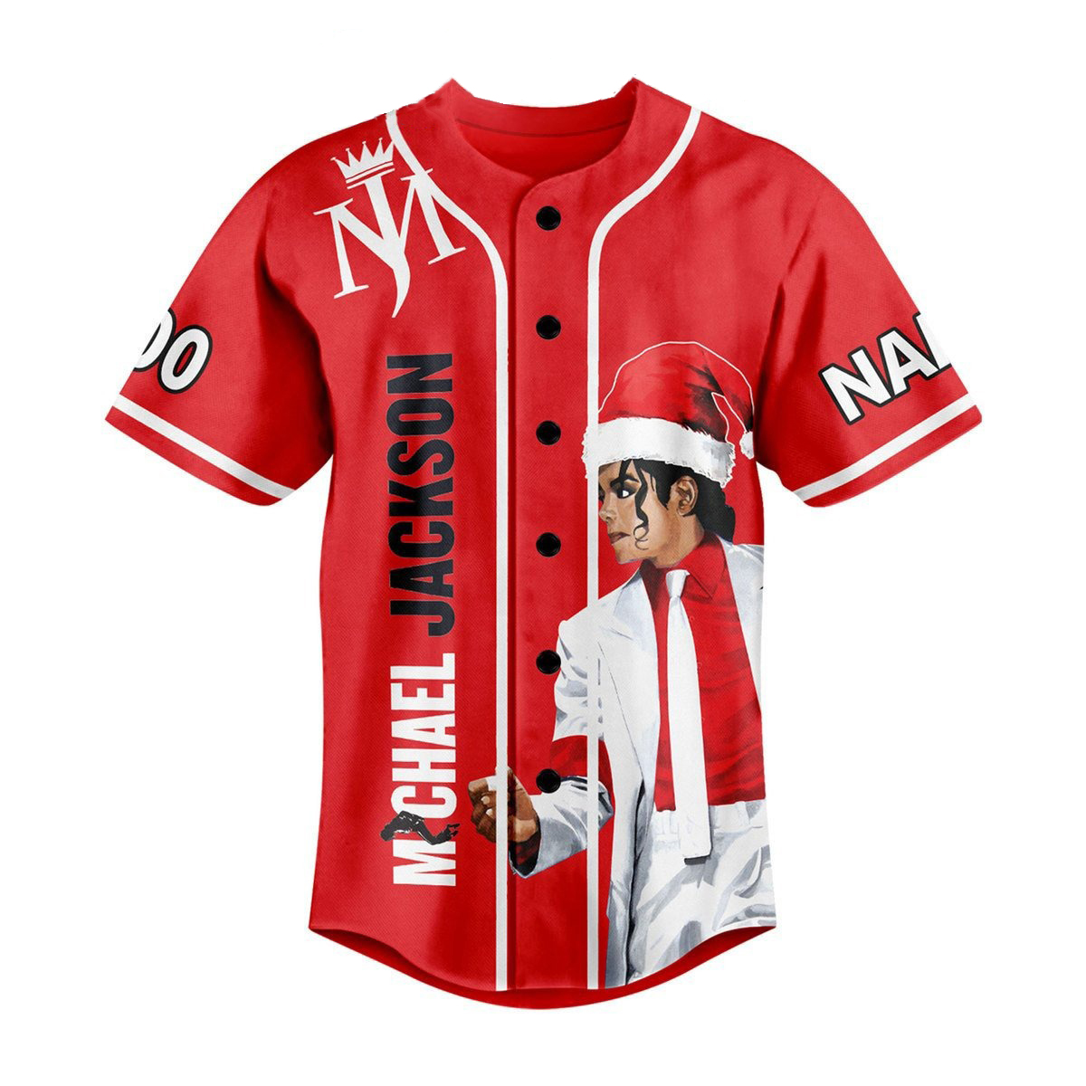 Michael Jackson Christmas Is The Time To Say I Love You Personalized Baseball Jersey - Image 2