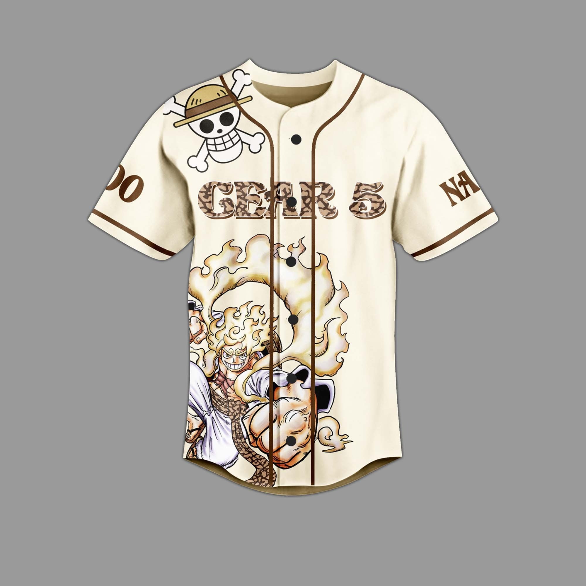 One Piece Gear 5 Baseball Jersey For Fans - Image 2