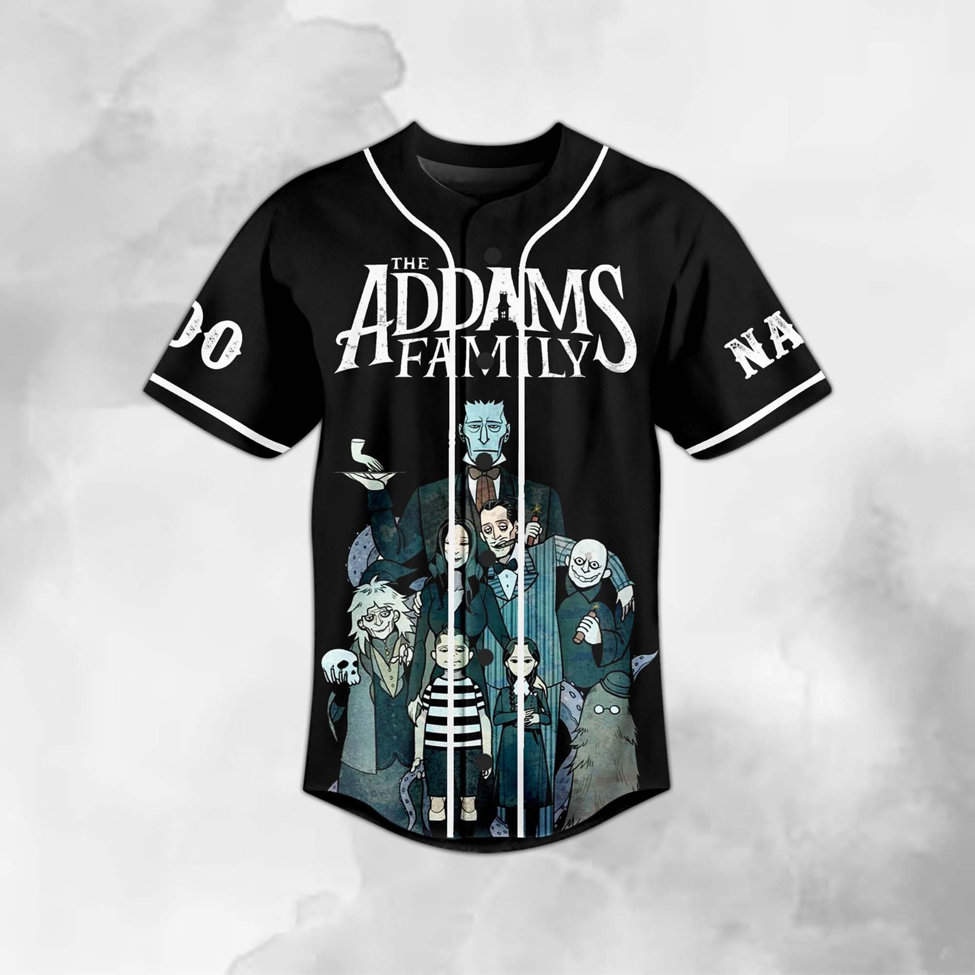 The Addams Family Tombstones Factory Baseball Jersey For Fans - Image 2